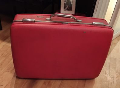 Amazing Vintage Red Suitcase American Tourister