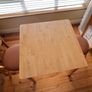 Pine table & two chairs Image 6