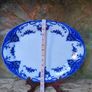 vintage blue and white platter Image 3