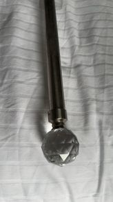 Curtain pole for eyelet curtains