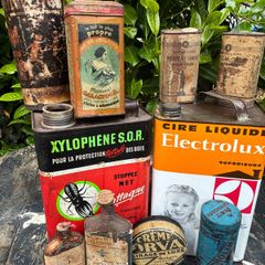 Vintage French Tins / Advertising Cans