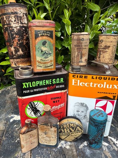 Vintage French Tins / Advertising Cans