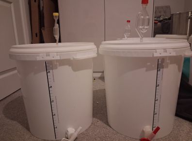 Plastic Fermenters - 30L, 4 Available