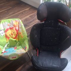 Car seat 3 to 10 years and bouncer Free