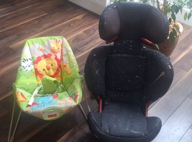 Car seat 3 to 10 years and bouncer Free
