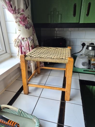Vintage weave stool