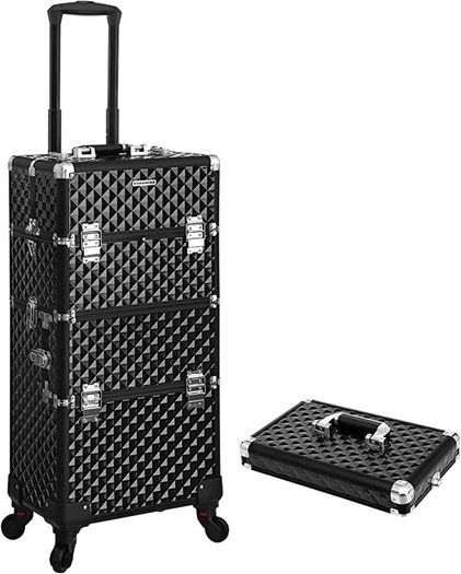 Trolley Cosmetic  Case Rolling Universal Wheels
