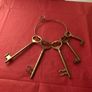 Set of Brass Hanging Keys Image 2