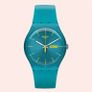 Swatch watch unisex turquoise rebel, like new, mint condition Image 4