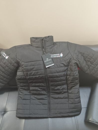 Black Six Nations Jacket - with tags. Guinness 6 nations