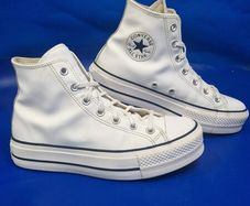 Leather Converse All Star Platform High Top