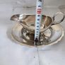 Lovey Silver Plated Greavy 3 Leges Boat With Tray. Image 3