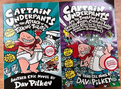 Captain Underpants, Books2&3 by Dav Pilkey
