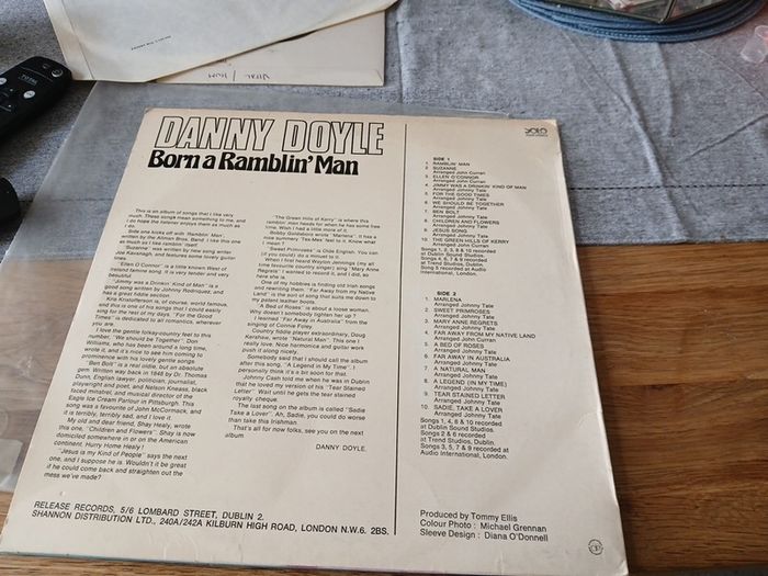 Danny Doyle Born a ramblin man 12" lp