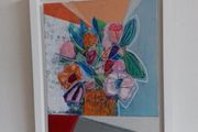 Original Abstract Painting Original Floral Painting Framed Floral Art New Original Irish Abstract Painting by Artist