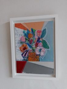Original Abstract Painting Original Floral Painting Framed Floral Art New Original Irish Abstract Painting by Artist