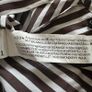 Zara Brown & White Stripe Shirt- Classic  button blouse -Large Image 6
