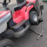Ride on lifting device for mower. Image 2