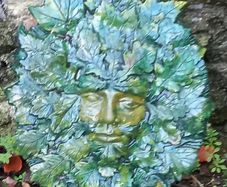Very large Green Man wall plaque for garden
