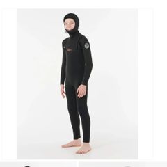 Rip Curl Kids Dawn Patrol 5:4 Chest Zip Hooded Wetsuit