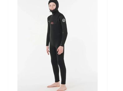 Rip Curl Kids Dawn Patrol 5:4 Chest Zip Hooded Wetsuit