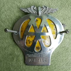 Vintage AA Car Badge No 0Z47104