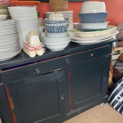 Old Belgian cupboard with 8 inside drawers