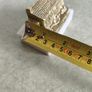 Decorative miniature of Irish cottage || made in Ireland || vintage solid brass on marble plinth. Image 4