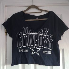 Navy cropped top size 12