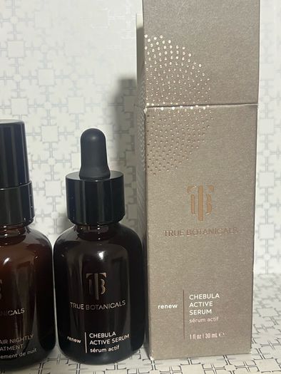 True botanicals renew repair nightly treatment and Chebula active serum BNIB