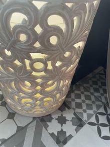two ornate candle  holders