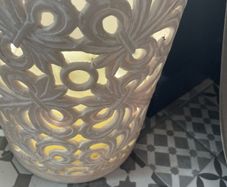 two ornate candle  holders