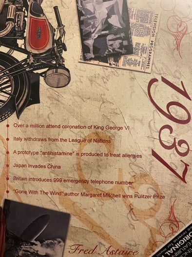 Birthday CD 1937