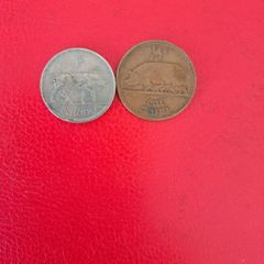 1966 Irish Shilling and Halfpenny