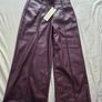 Brand new. Love and Roses chery red Faux wide leg trousers Petite Image 2