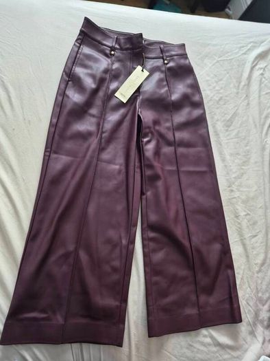 Brand new. Love and Roses chery red Faux wide leg trousers Petite