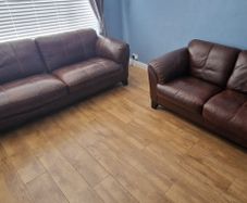 Leather suite couches sofa