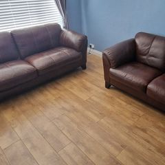 Leather suite couches