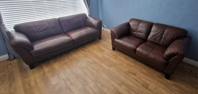 Leather suite couches