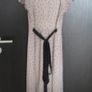 A-Wear mink/fawn/mushroom coloured ladies dress with balck spotty design size 8/small Image 5