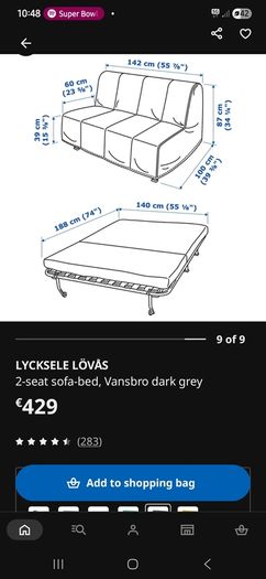 ikea sofa double bed
