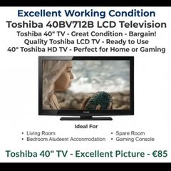 Toshiba 40" Lcd Tv For Sale