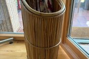 Mid Century Bamboo / Pencil Reed Stick Stand