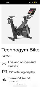 Techno Gym Bike with Screen