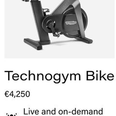 Techno Gym Bike with Screen