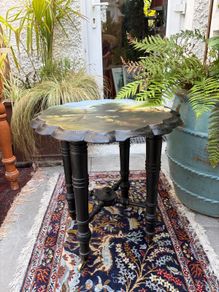 Victorian Hand Painted Papier mache table