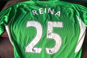 Reina signed Liverpool jersey