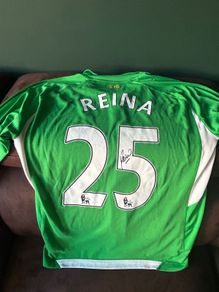 Reina signed Liverpool jersey