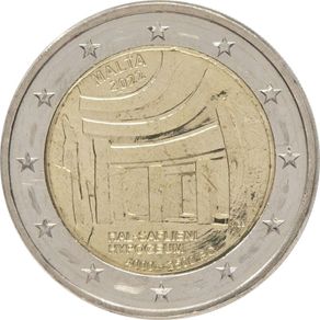 Malta 2 Euro Commemorative Coin 2022 - Hal Saflieni Hypogeum. Uncirculated.