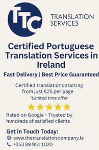 Certified Portuguese Translation Services in Ireland